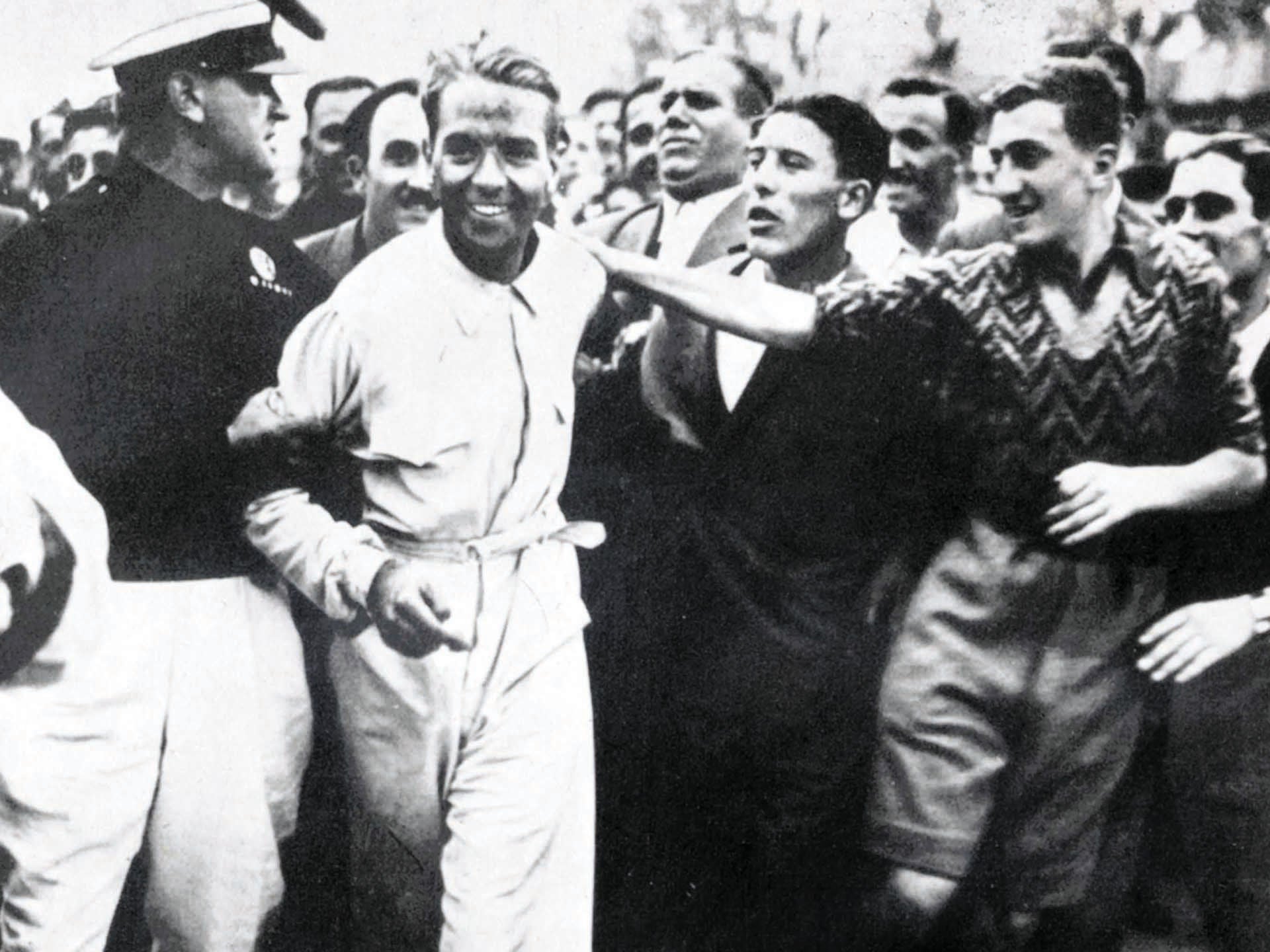 A picture of the famous Auto Union race driver Bernd Rosemeyer.